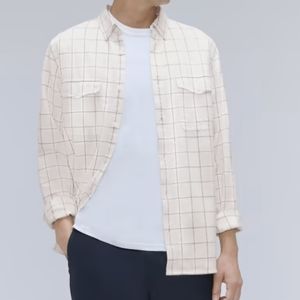 NWT everlane the brushed flannel shirt